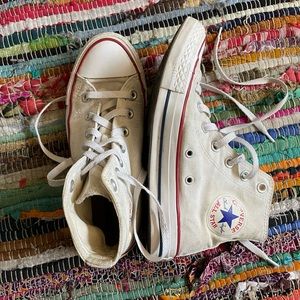 white high top converse